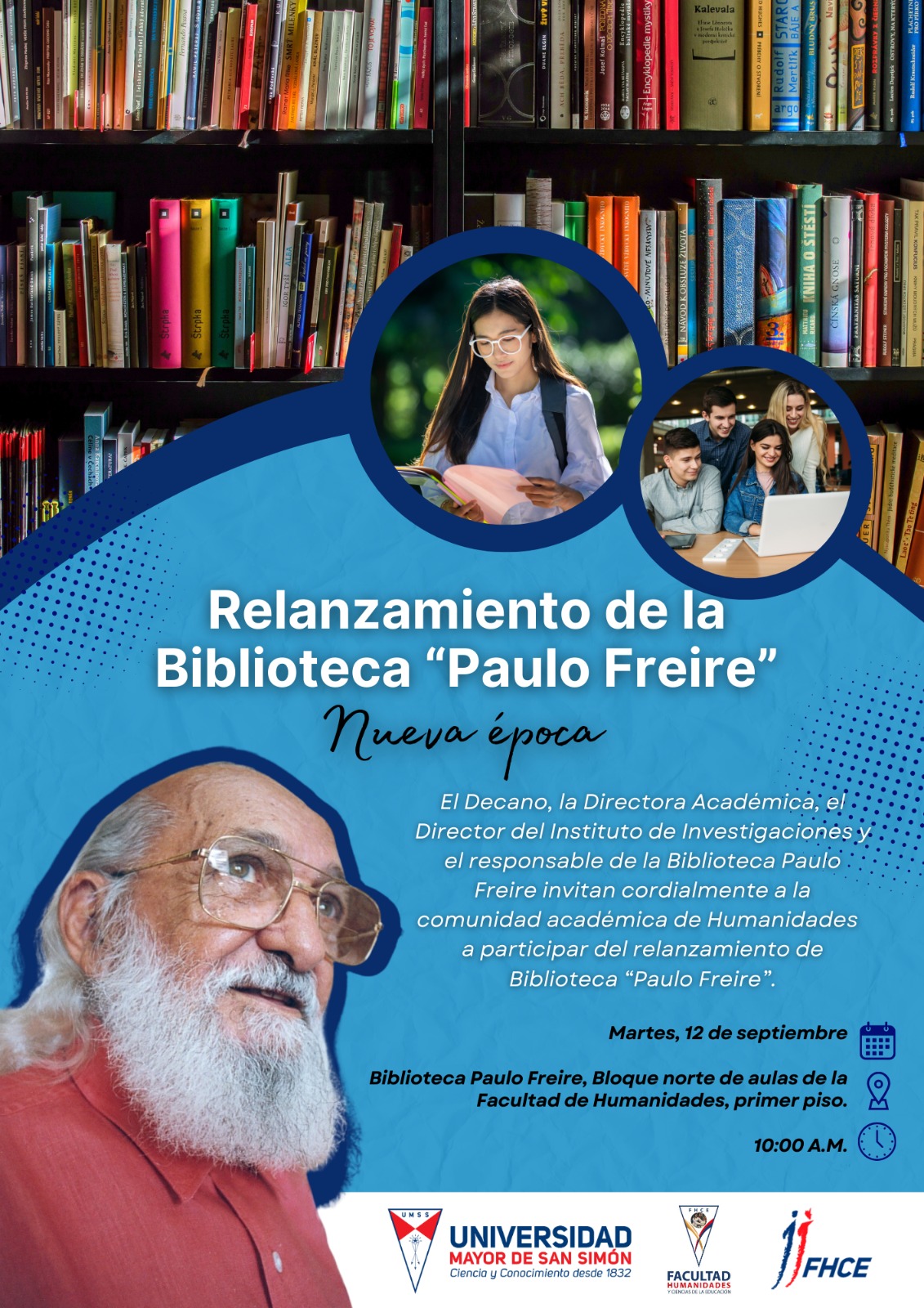 Relanzamiento de la Biblioteca Paulo Freire
